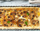 Roll It Pastry Garlic mushroom and parmesan tart